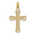 Image of 14K Yellow Gold Fancy Cross Pendant