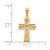 Image of 14K Yellow Gold Fancy Cross Pendant D5032