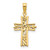 Image of 14K Yellow Gold Fancy Cross Pendant D5032