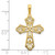 Image of 14K Yellow Gold Fancy Cross Pendant D5069