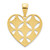 Image of 14K Yellow Gold Fancy Heart Pendant D5034