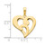 Image of 14K Yellow Gold Fancy Heart Pendant D5151