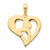 Image of 14K Yellow Gold Fancy Heart Pendant D5151