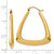 Image of 19mm 14K Yellow Gold Fancy Hoop Earrings