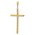 Image of 14K Yellow Gold Fancy Textured Cross Pendant