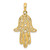Image of 14K Yellow Gold Filigree Chamseh Pendant