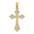 Image of 14K Yellow Gold Filigree Cross Pendant K8495