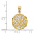 Image of 14K Yellow Gold Filigree Round Pendant