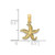 Image of 14K Yellow Gold Flat Starfish Pendant K7372