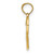 Image of 14K Yellow Gold Flat Two Hearts Intertwined Pendant