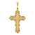 Image of 14K Yellow Gold Fleur De Lis Cross Pendant C1965