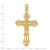 Image of 14K Yellow Gold Fleur De Lis Large Cross Pendant