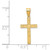 Image of 14K Yellow Gold Floral Cross Pendant XR137 Image of 14K Yellow Gold Floral Cross Pendant XR137