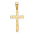 Image of 14K Yellow Gold Floral Cross Pendant XR137