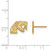 14K Yellow Gold Florida A&M University X-Small Post Earrings by LogoArt