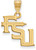 Image of 14K Yellow Gold Florida State University Medium Pendant by LogoArt (4Y060FSU)
