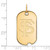 Image of 14K Yellow Gold Florida State University Small Dog Tag by LogoArt Image of 14K Yellow Gold Florida State University Small Dog Tag by LogoArt