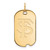 14K Yellow Gold Florida State University Small Dog Tag by LogoArt