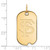 14K Yellow Gold Florida State University Small Dog Tag by LogoArt