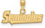 Image of 14K Yellow Gold Florida State University Small Pendant by LogoArt (4Y074FSU)