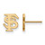14K Yellow Gold Florida State University X-Small Post Earrings LogoArt 4Y008FSU