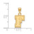 14K Yellow Gold Fordham University Small Pendant by LogoArt (4Y005FOU)