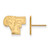 14K Yellow Gold Fordham University Small Post Earrings by LogoArt