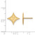 14K Yellow Gold Furman University Small Post Earrings by LogoArt