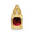 Image of 14K Yellow Gold Garnet & Diamond Pendant PM7054-GA-001-YA