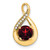 Image of 14K Yellow Gold Garnet & Diamond Pendant PM7056-GA-003-YA
