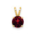 Image of 14K Yellow Gold Garnet Pendant XP416GA