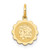 Image of 14K Yellow Gold Girl Head On Scalloped Disc Charm XM66/09