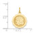 Image of 14K Yellow Gold Girl Head On Scalloped Disc Charm XM68/13