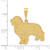 Image of 14K Yellow Gold Golden-Retriever Pendant