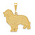 Image of 14K Yellow Gold Golden-Retriever Pendant