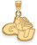 Image of 14K Yellow Gold Gonzaga University Small Pendant by LogoArt