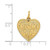 Image of 14K Yellow Gold Grandma Heart Charm C1709