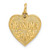 Image of 14K Yellow Gold Grandma Heart Charm C1709