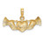 Image of 14K Yellow Gold Hands Holding Heart Pendant