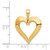 Image of 14K Yellow Gold Heart Pendant C289