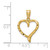 Image of 14K Yellow Gold Heart Pendant C292