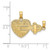 Image of 14K Yellow Gold Heart Pendant M199