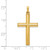 Image of 14K Yellow Gold Hollow Cross Pendant XR248