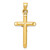 Image of 14K Yellow Gold Hollow Crucifix Pendant C3670