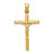 Image of 14K Yellow Gold Hollow Crucifix Pendant C3671