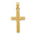 Image of 14K Yellow Gold Hollow Crucifix Pendant D3228