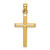 Image of 14K Yellow Gold Hollow Shiny-Cut Cross Pendant K6396