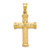 Image of 14K Yellow Gold Hollow Shiny-Cut Cross Pendant K6399