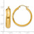 Image of 18mm 14K Yellow Gold Hoop Earrings S1168