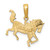 14K Yellow Gold Horse Pendant C3505